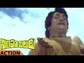Vanisree Come To See NTR Action Scene Simha Baludu Movie NTR Jayamalini Vanisree