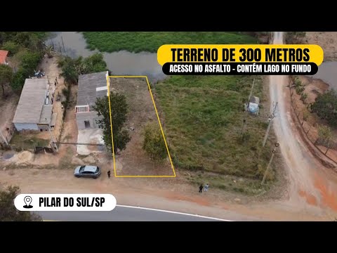 Terreno de 300 metros com Lago - Pilar do Sul/SP