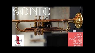 Video thumbnail for All-New Adams Sonic Professional Trumpet Demo - For Sale at ACB! #trumpet Review by Trent Austin by Austin Custom Brass