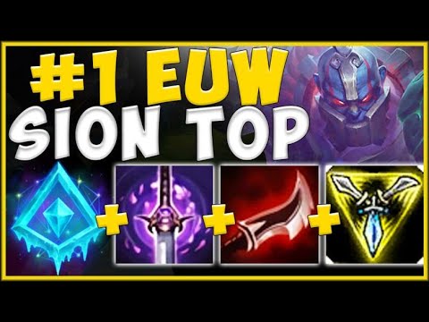 THIS IS WHY EUW IS #1 REGION... CHALLENGER SION BUILD IS 200 IQ! SION S10 TOP! - League of Legends