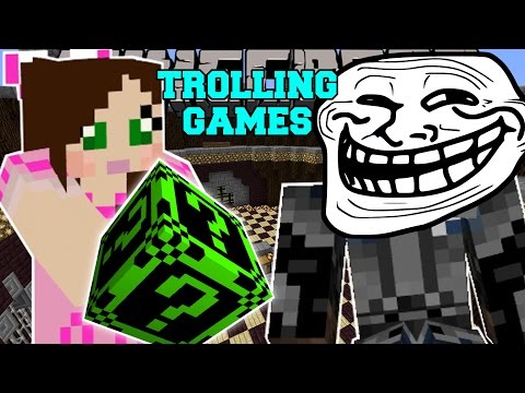 Minecraft: CREEPYPASTA TROLLING GAMES - Lucky Block Mod - Modded Mini-Game