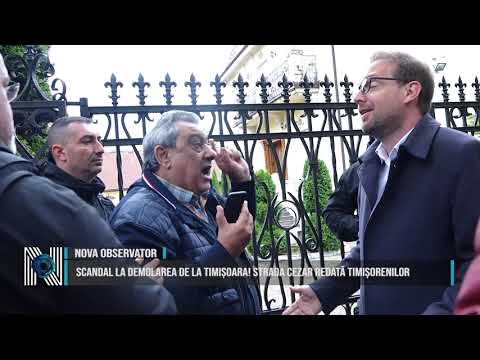 SCANDAL LA DEMOLAREA DE LA TIMIȘOARA! STRADA CEZAR REDATĂ TIMIȘORENILOR
