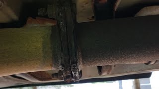 2014 GMC Arcadia 3.6L Exhaust Leak after the Cat Converter at the Flange Quick Fix for Now