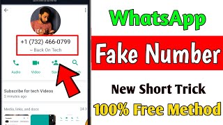 Fake Whatsapp Number 2024 - how to Create Fake Whatsapp Account 2024 | Fake Whatsapp Kaise Banaye