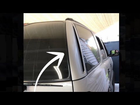 Cadillac Escalade parts on tahoe  D pillar trim install
