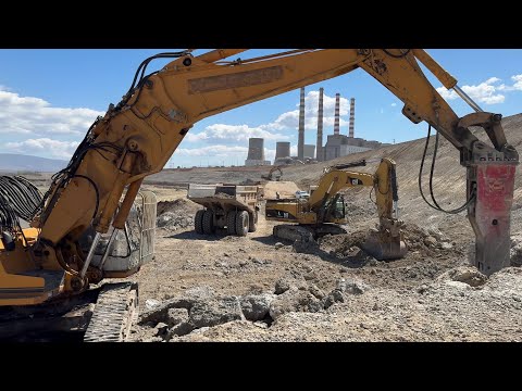 Liebherr 954 Excavator Working With Promove XP5000 Hydraulic Hammer - Sotiriadis/Labrianidis - 4K