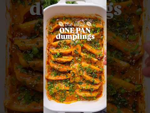 One Pan Dumplings: Click the link in my bio and then select the photo to get the recipe ❤️