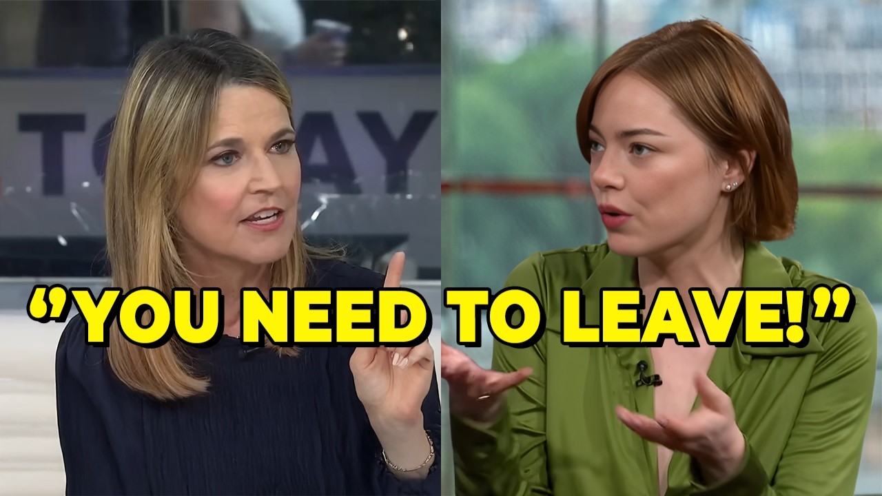 Emma Stone Kicked Off Today Show After Fiery Exchange With Savannah Guthrie