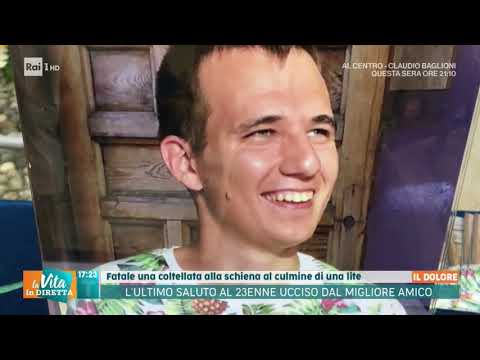 L'ultimo saluto al 23enne ucciso dal migliore amico - La vita in diretta Estate 04/09/2019