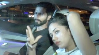 Shahid Kapoor And Wife Mira Rajput Return Home From Their Romantic Drive
