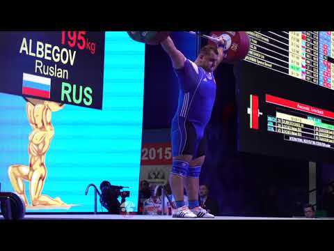 Ruslan Albegov (105+) - 195kg & 205kg Snatches @ 2015 President's Cup