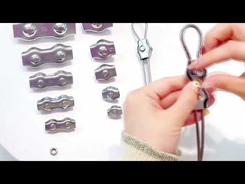 simplex and duplex wire rope clips stainless steel material Cable Clamp Double Bolt