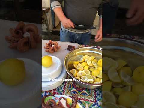 Palermo is know for its street food & my favourite were these fresh octopus, at the local market.