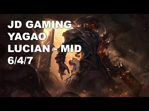 JD Gaming Yagao Mid Lucian vs Sylas - KR Grandmaster Patch 10.8