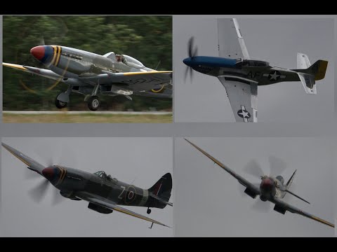 4Kᵁᴴᴰ Spitfire Mk.18 vs. P-51 Mustang LOW TAILCHASE (Trailer)