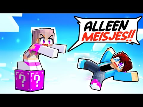 BOY Stuck on a GIRLS-ONLY Lucky Block!