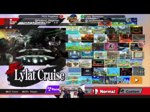 JRWI! 6 Smash 4 Singles  - PES | Peabnut vs Lazyboredom