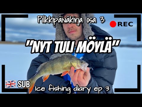 My Ice Fishing Perch Record | Ice fishing in Finland