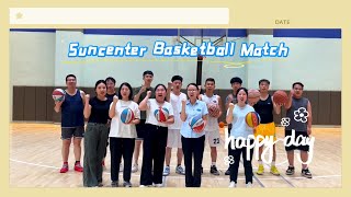Suncenter Team Basketball Match, Striving is so Wonderful #suncenter teambuilding #airboosterpump