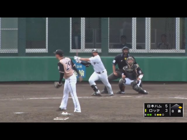 【ファーム】マリーンズ・菅野 逆方向への貴重な同点ホームラン!! 2019/5/6 M-F(ファーム)