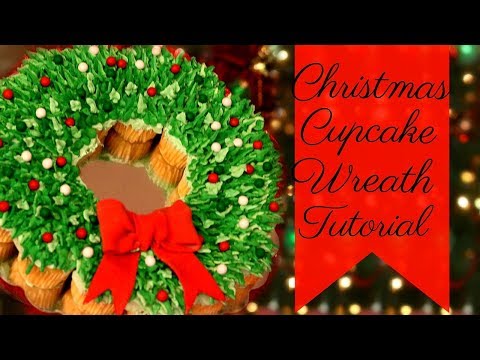 PULL-APART CHRISTMAS CUPCAKE WREATH TUTORIAL || Janie's Sweets