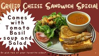 Grilled Cheese Sandwich Special