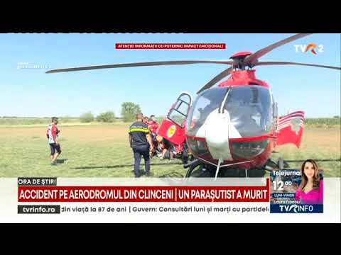 Parașutistul căzut la aterizare pe Aerodromul Clinceni a murit