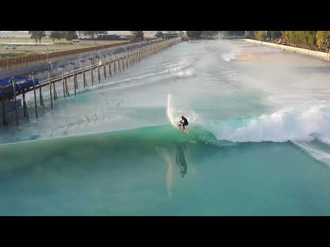 Filipe Toledo shreds through the mist at Kelly Slater's Surf Ranch
