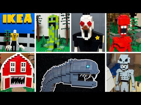 LEGO SCP-3000 vs SCP-973 vs SCP-1051 vs SCP-4975 vs SCP-3008 vs SCP-3199 vs SCP-966