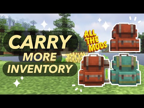 Increase Inventory Space WITHOUT Shulkers! Sophisticated Backpacks | ATM8 & 9 Essentials Episode 8