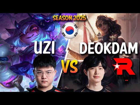 Uzi TRISTANA vs KT deokdam SAMIRA ADC - Patch 15.3 KR Ranked | lolrec