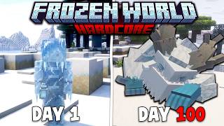 Download lagu 100 Days Minecraft Hardcore FROZEN WORLD mp3