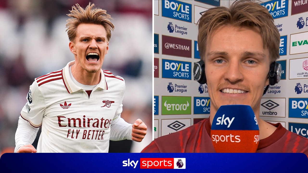 "These are the BEST MOMENTS" 🤩 | Arsenal captain Martin Odegaard on HUGE WIN over West Ham