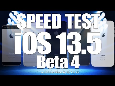 Speed Test iOS 13.5 Beta 4 vs iOS 13.4.1 (iOS 13.5 Public Beta 3)