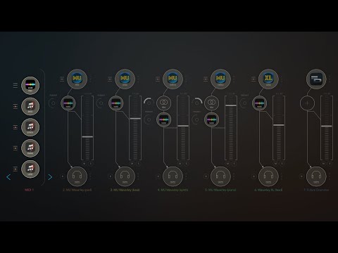 Apps Helium ArpBud [x4] NuRack [x5] MUwaverley [x4] WaverlyXL FutureDrummer HQ (iPad5 - Zé Osório)