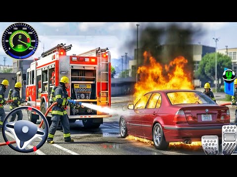 New Fire Truck City Rescue Simulator - 911 US Emergency Fire Truck Driving Part #6 Android Gameplay