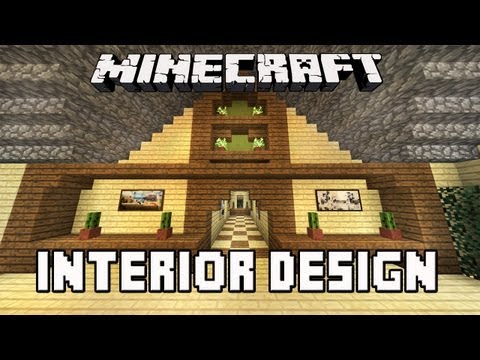 Minecraft Tutorial:  Awesome Interior House Design Tips   (House Building Project Part 34)