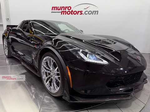 2017 Chevrolet Corvette Coupe Z06 3LZ in Black for sale at Munro Motors in Brantford, ON