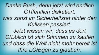 Blumentopf - Danke, Mr. Bush Lyrics