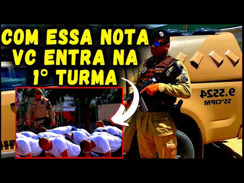 Concurso PMBA - Nota de Corte Para Entrar na 𝟏° 𝐓𝐮𝐫𝐦𝐚