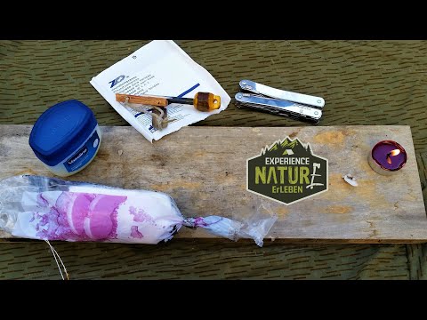 Die besten Zunder selbstgemacht. Feuerstarter für  Bushcraft, Survival und Prepping.