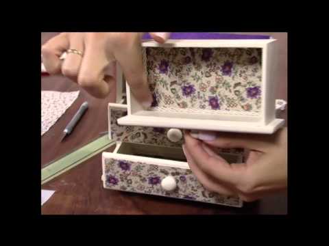 Mulher.com 01/05/2013 Claudia Niero - Mini cômoda porta jóias Parte 2