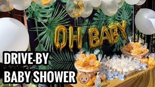 GENDER NEUTRAL DRIVE-BY BABY SHOWER VLOG!!