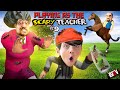SCARY TEACHER is Horse Riding in my HOUSE! (FGTeeV plays Hold Your Horses #9)