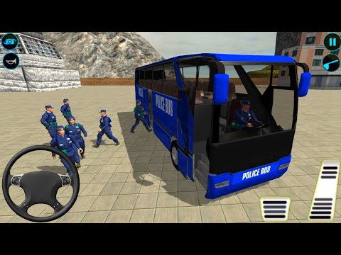 Us Police Bus Mountain Driving Simulator || Driving Bus || Gameplay 02 || Smarty Gameplay