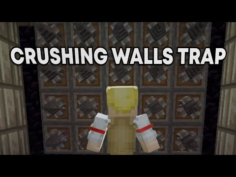 Crushing Walls Trap Using Minecraft Create Mod
