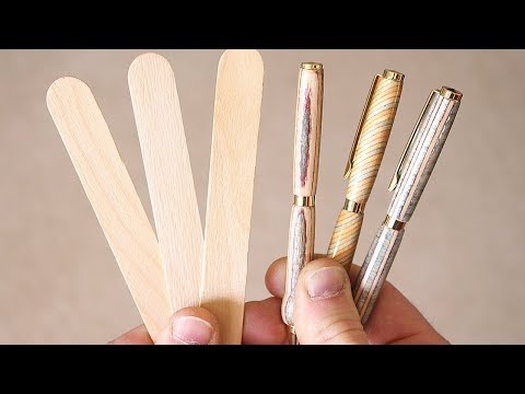 Turning Popsicle Sticks into Amazing Custom Pens