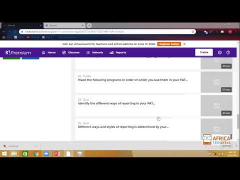 Grade 11 CAT, Friday 22 May 2020, Information Management Quiz