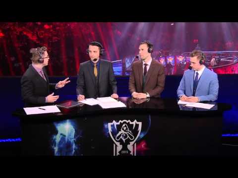 SK Telecom T1 vs KOO Tigers Game 1 post-match analyst desk | Finals S5 LoL Worlds