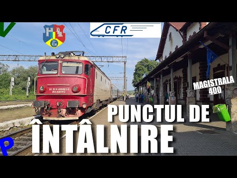 Dej Calatori - CF Station Trains during the wagon attachment break at Satu Mare - Mangalia